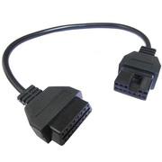 12pin OBD2 Connector Adapter für Mitsubishi Auto Diagnostic Tool -Black Head