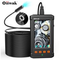 14mm Endoskop Kamera Autofocus Borescope 4.3"IPS 5MP Inspection Snake Camera Pipe Sewer Waterproof Endoscope 32G