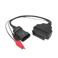 3 Pin zu 16 Pin OBD2 Adapter Stecker Diagnosekabel für Fiat Alfa Lancia Hochwertiges langlebiges OBD2 Adapter Stecker Kabel