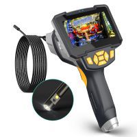 Tragbare Dual Lens Handheld Endoskop Kamera Drain Pipe Inspection Camera mit Bildschirm
